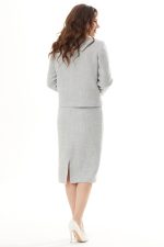 Комплект 2281 (жакет, юбка) серый — изображение 4
