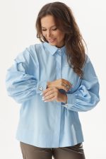Блуза 2291 голубой — изображение 2