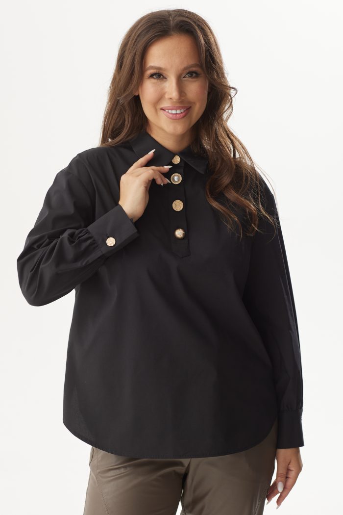 Блуза 2306 чёрный — изображение 3