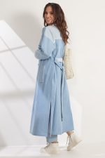 Плащ 2538 голубой — изображение 6