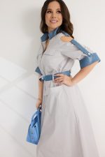 Платье 2574. Серый — изображение 2