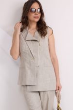 Комплект 2579 (жилет, брюки) серый — изображение 3