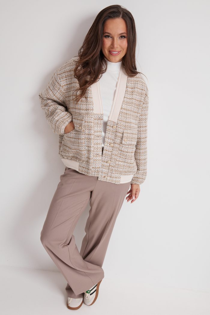 Комплект 2626 бомбер/лонгслив/брюки — изображение 3