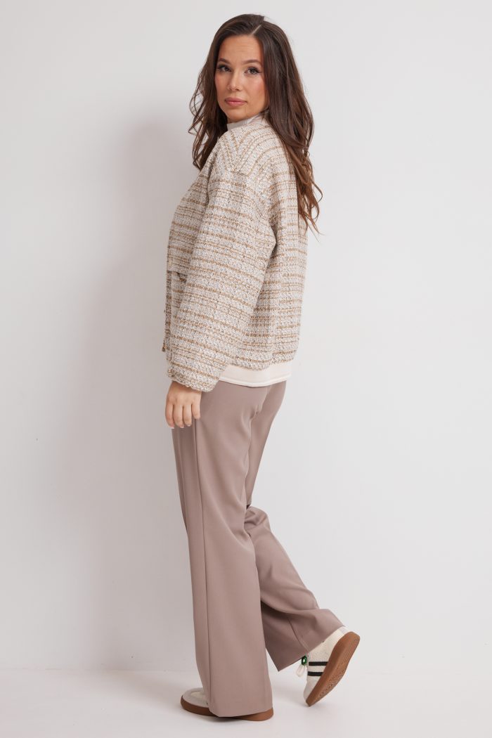 Комплект 2626 бомбер/лонгслив/брюки — изображение 5